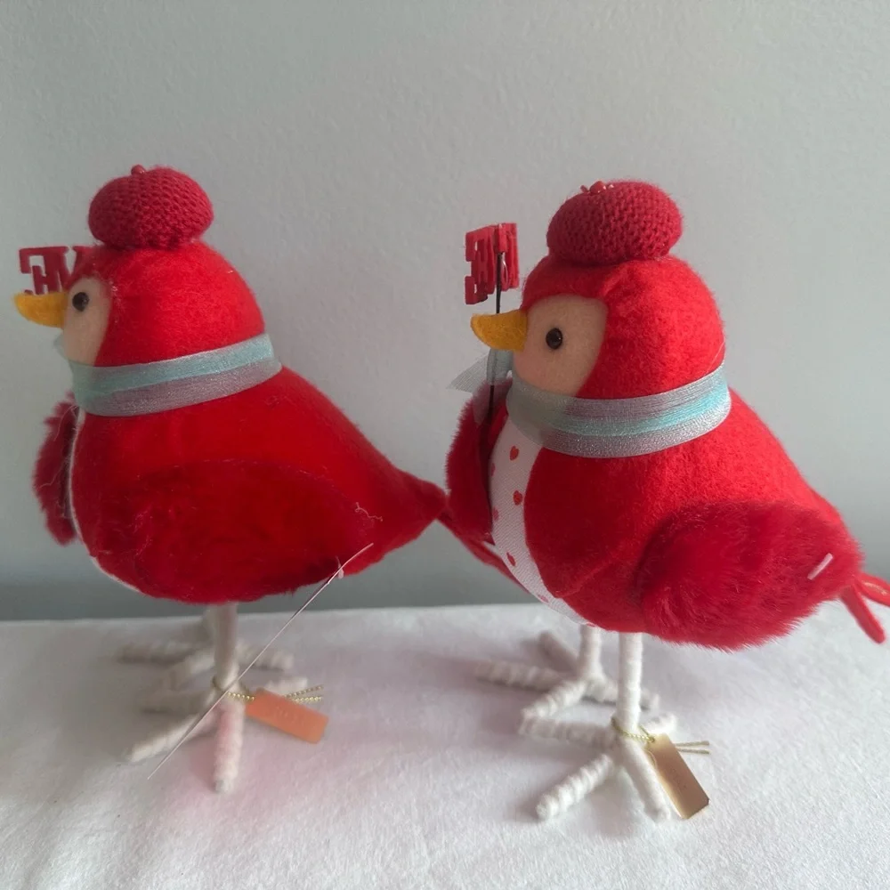 Target Red and White Love Bird Decor Set